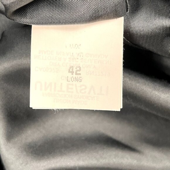 Joseph Feiss International 100% Pure New Wool Three Button Black Sports Coat Siz - Picture 7 of 8